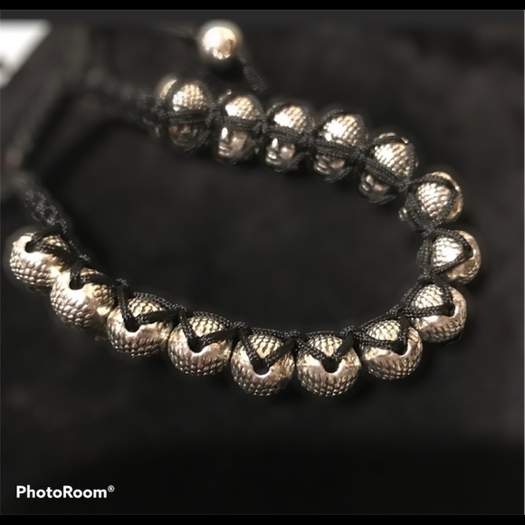 MEN’S HEAVY SILVER HEM BUDDHA BRACELET ~New - Picture 6 of 8